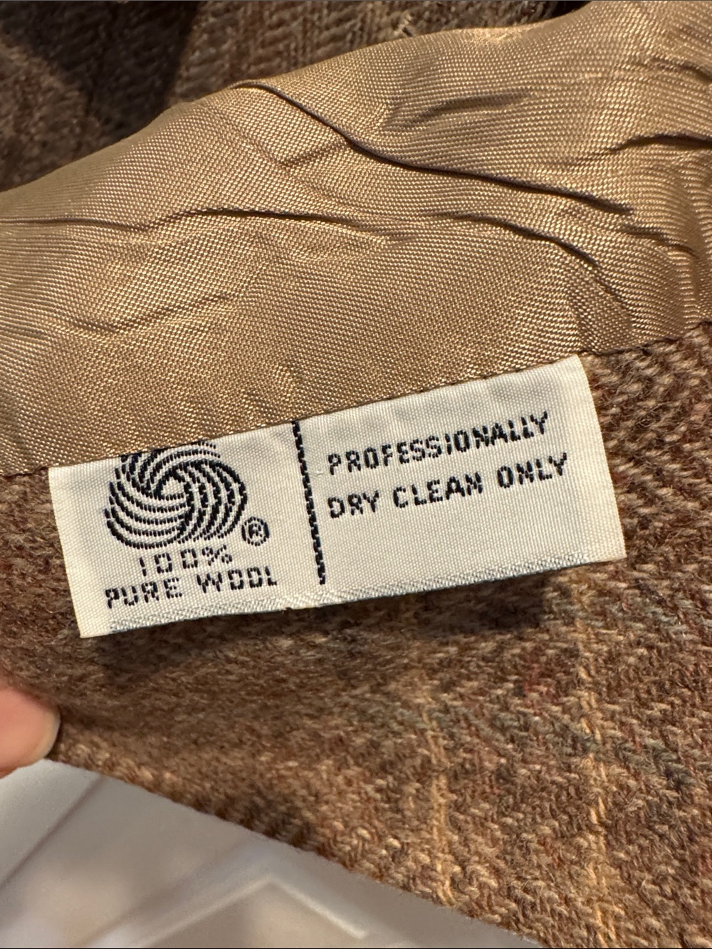 Evan Picone Vintage Brown Plaid Wool Blazer - Picture 6 of 8